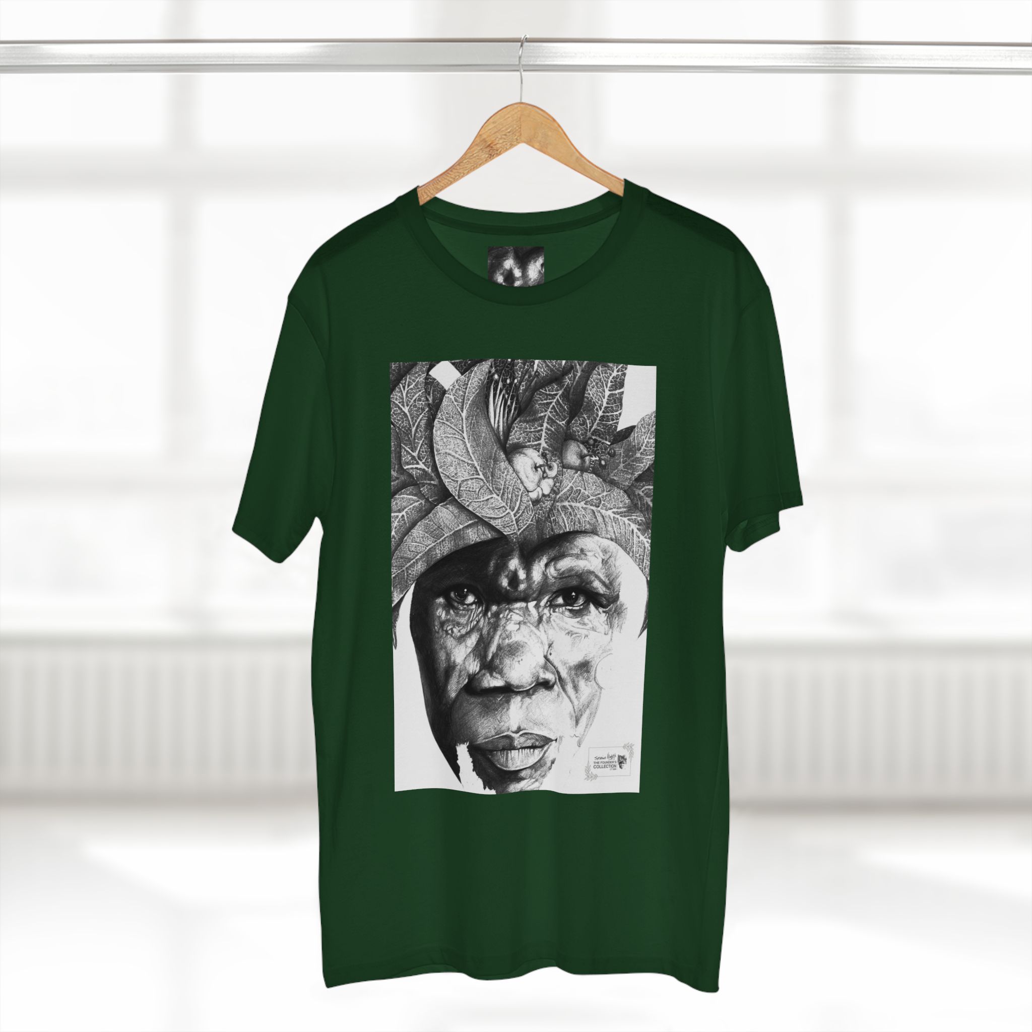 Portrait Tee — Monochrome Tribal Face Art Graphic T-Shirt - Image 44