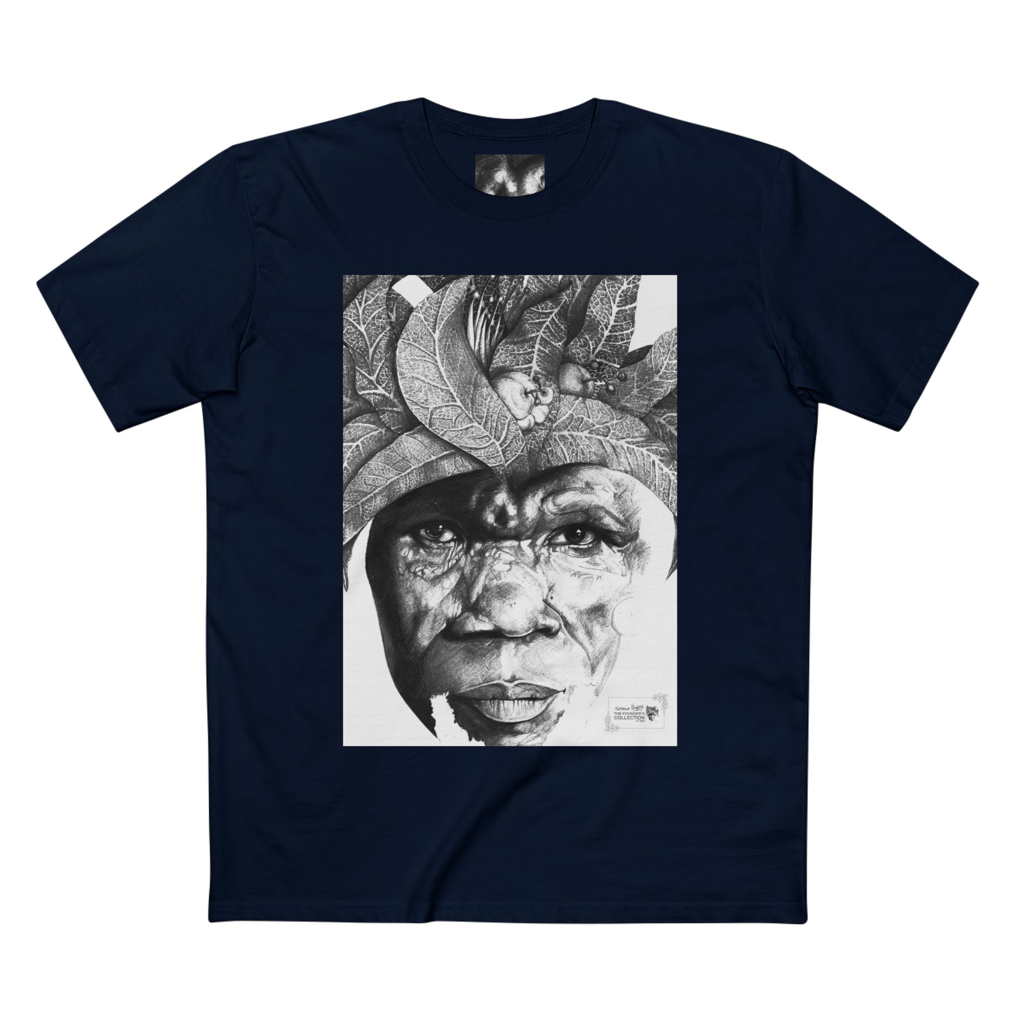 Portrait Tee — Monochrome Tribal Face Art Graphic T-Shirt - Image 53