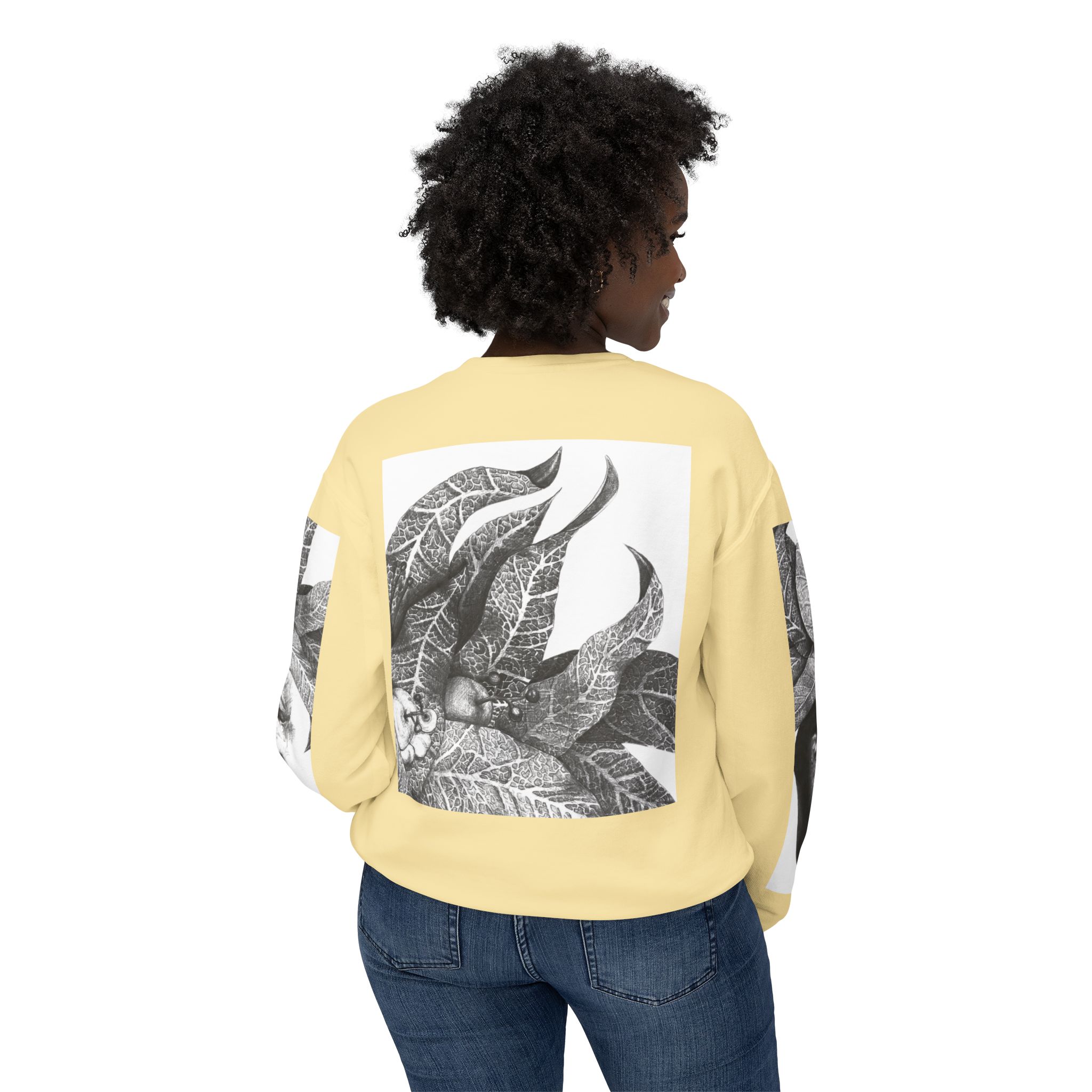 The Original Sunman: Softness & Sustainable Vision - Unisex Lightweight Crewneck Sweatshirt - By Siphiwe Ngwenya - Image 24
