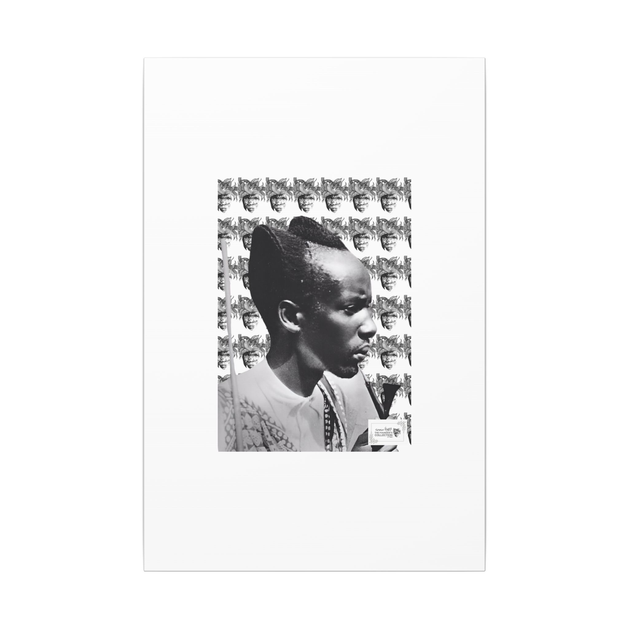 Matte Canvas Print — Black & White Portrait Art (Stretched) - Image 105