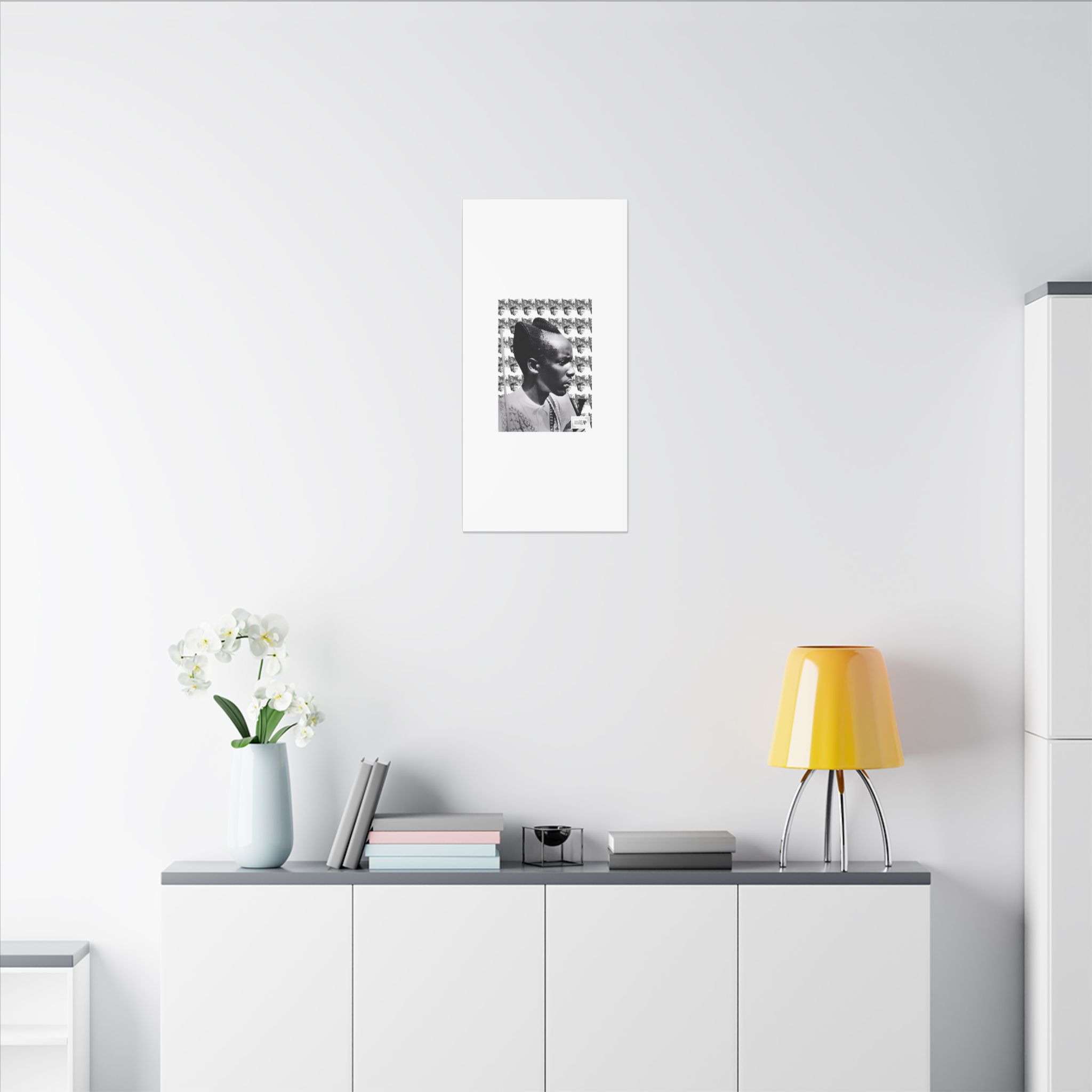 Matte Canvas Print — Black & White Portrait Art (Stretched) - Image 144