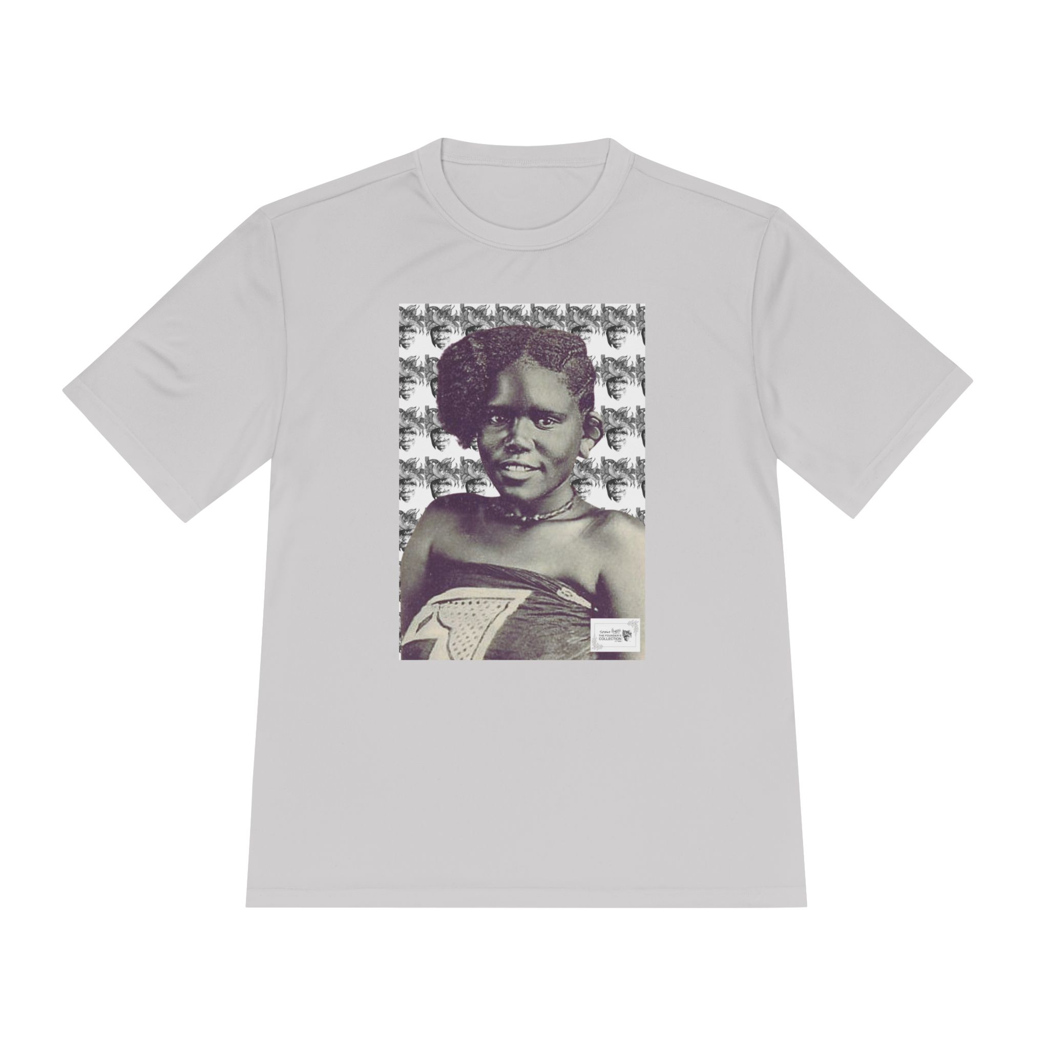 Graphic Tee — Vintage Portrait Black & White Photo Print - Image 5