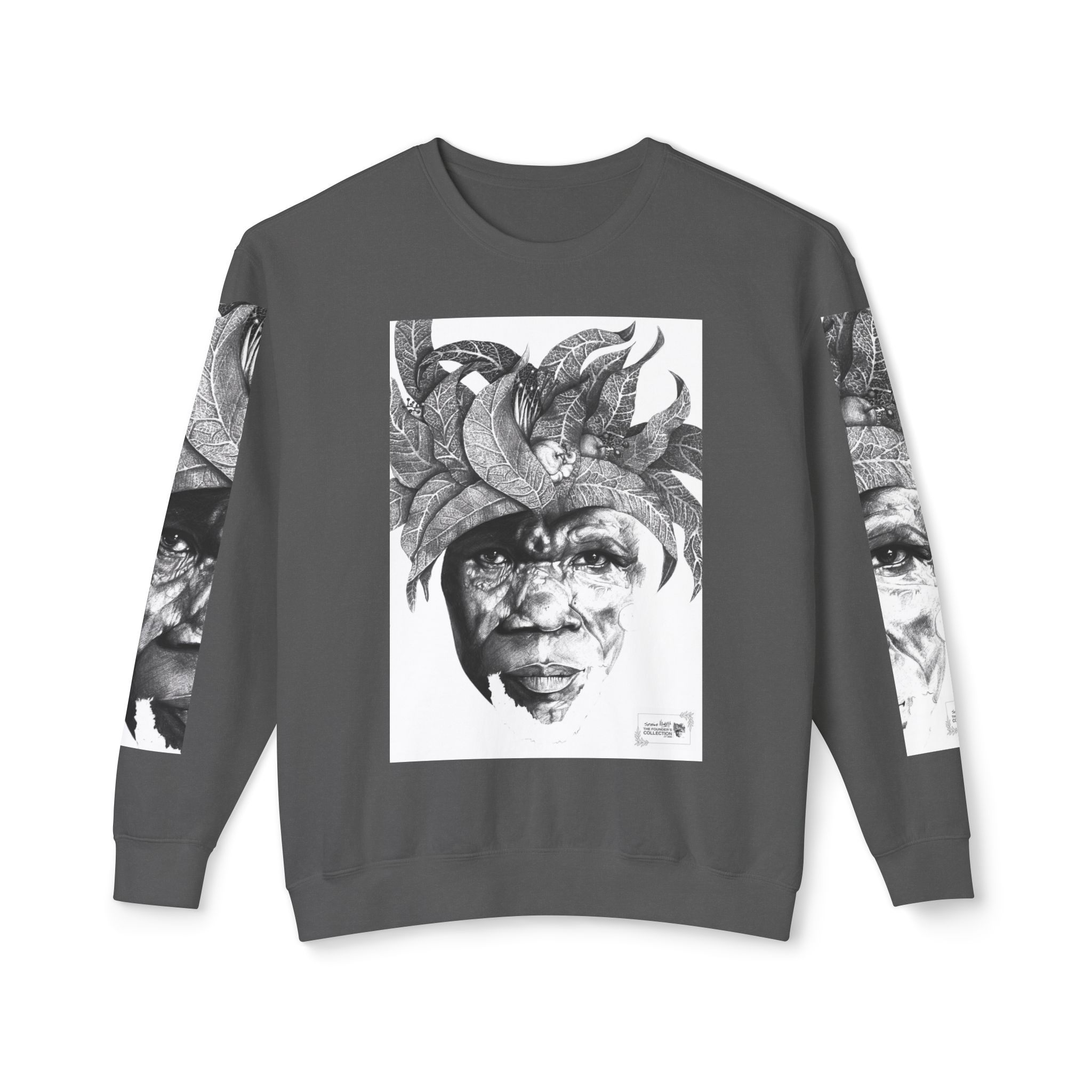 The Original Sunman: Softness & Sustainable Vision - Unisex Lightweight Crewneck Sweatshirt - By Siphiwe Ngwenya - Image 25