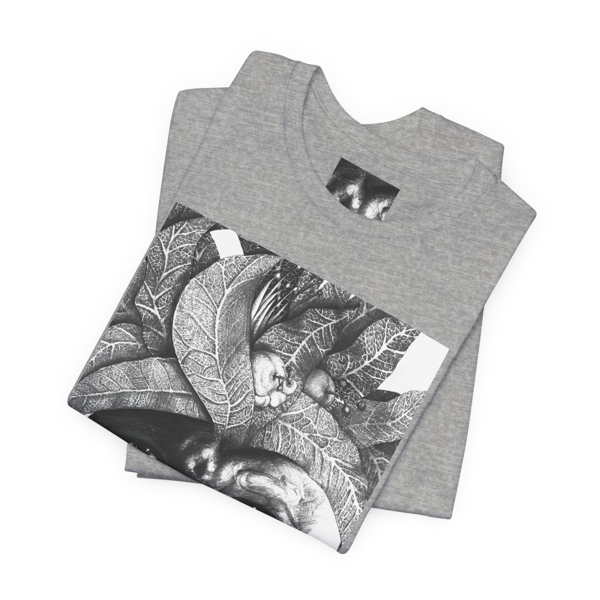 Tribal Portrait Tee — Monochrome Indigenous Face Art Graphic T-Shirt - Image 39