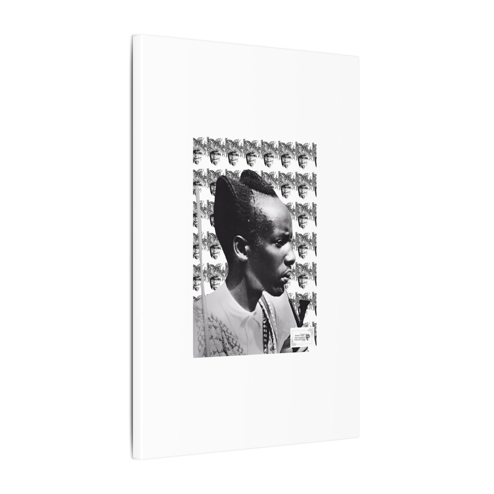 Matte Canvas Print — Black & White Portrait Art (Stretched) - Image 190