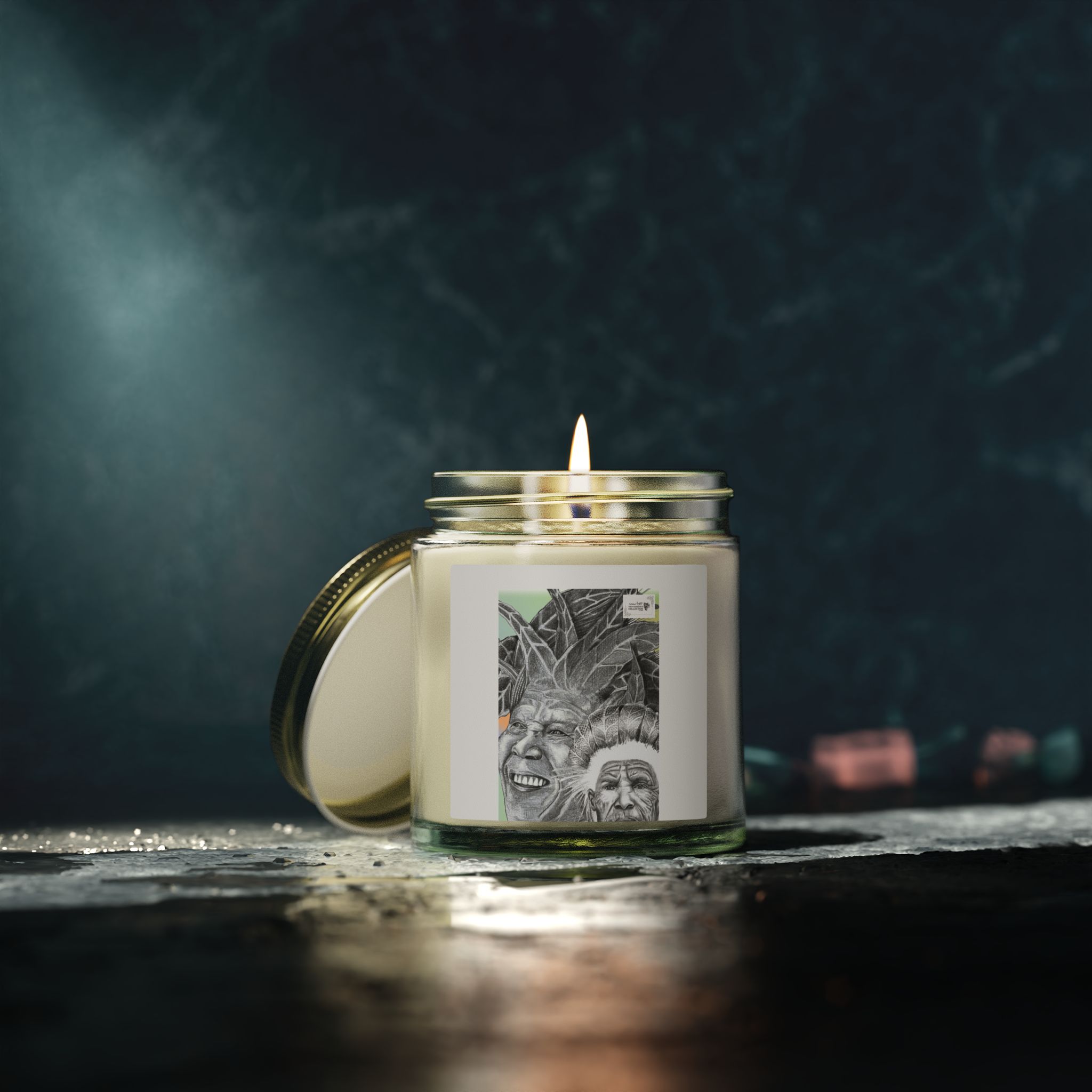 Coconut Apricot Scented Candle (4oz/9oz) — Tropical, Sweet & Clean Wax Jar - Image 136