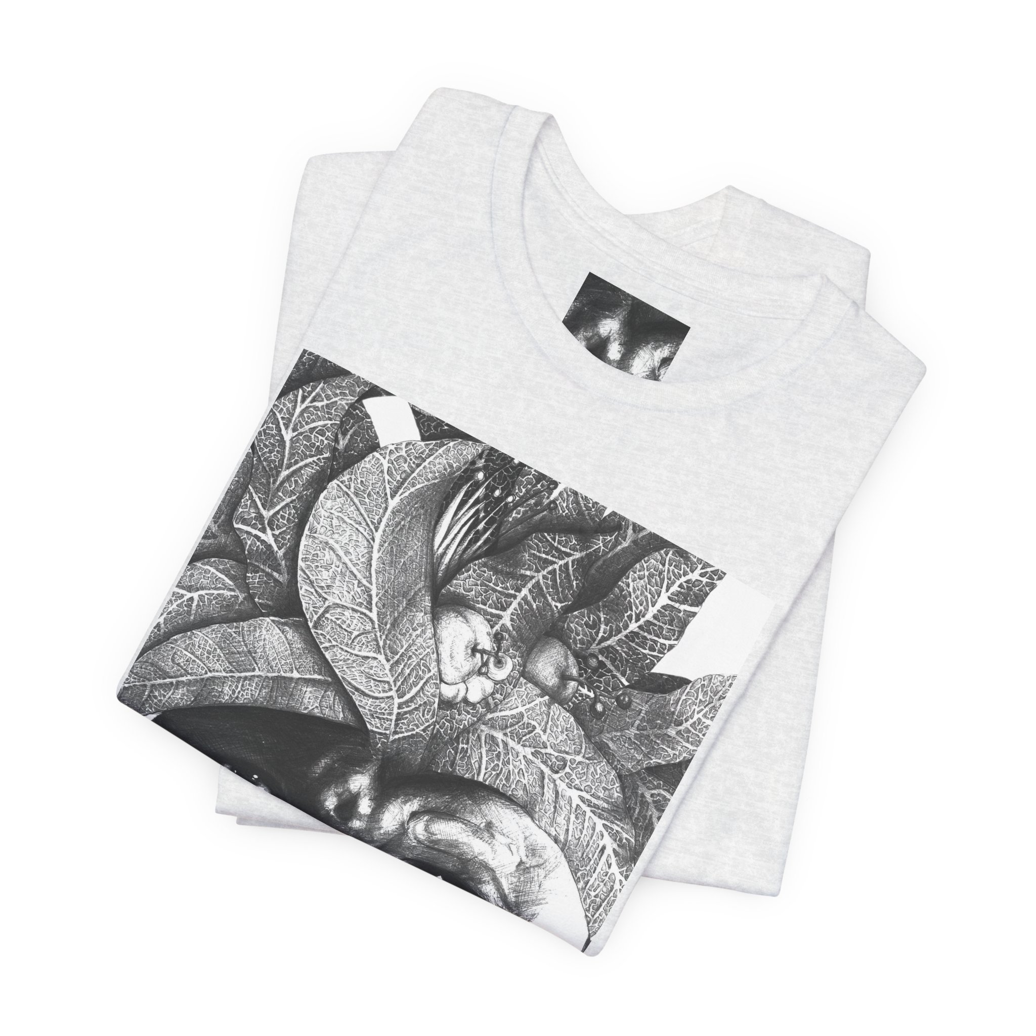 Tribal Portrait Tee — Monochrome Indigenous Face Art Graphic T-Shirt - Image 11