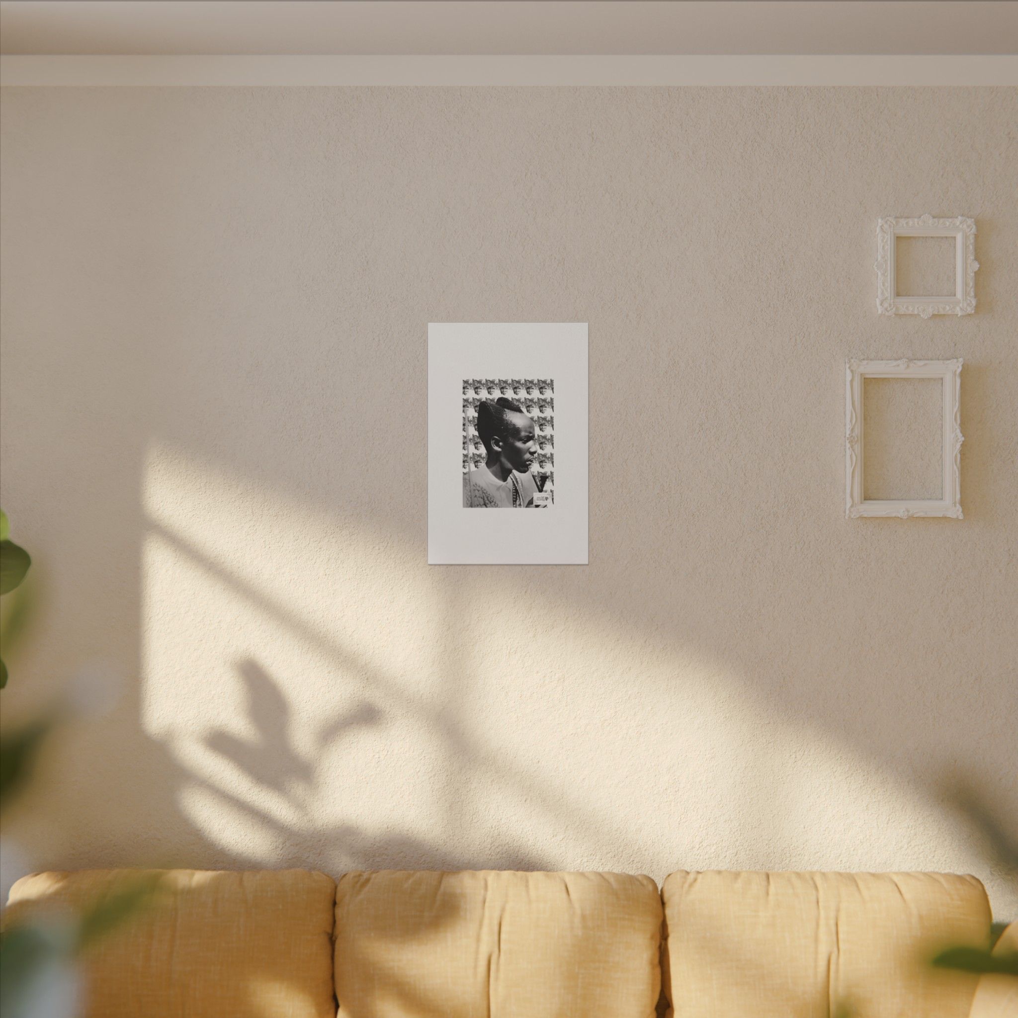 Matte Canvas Print — Black & White Portrait Art (Stretched) - Image 183