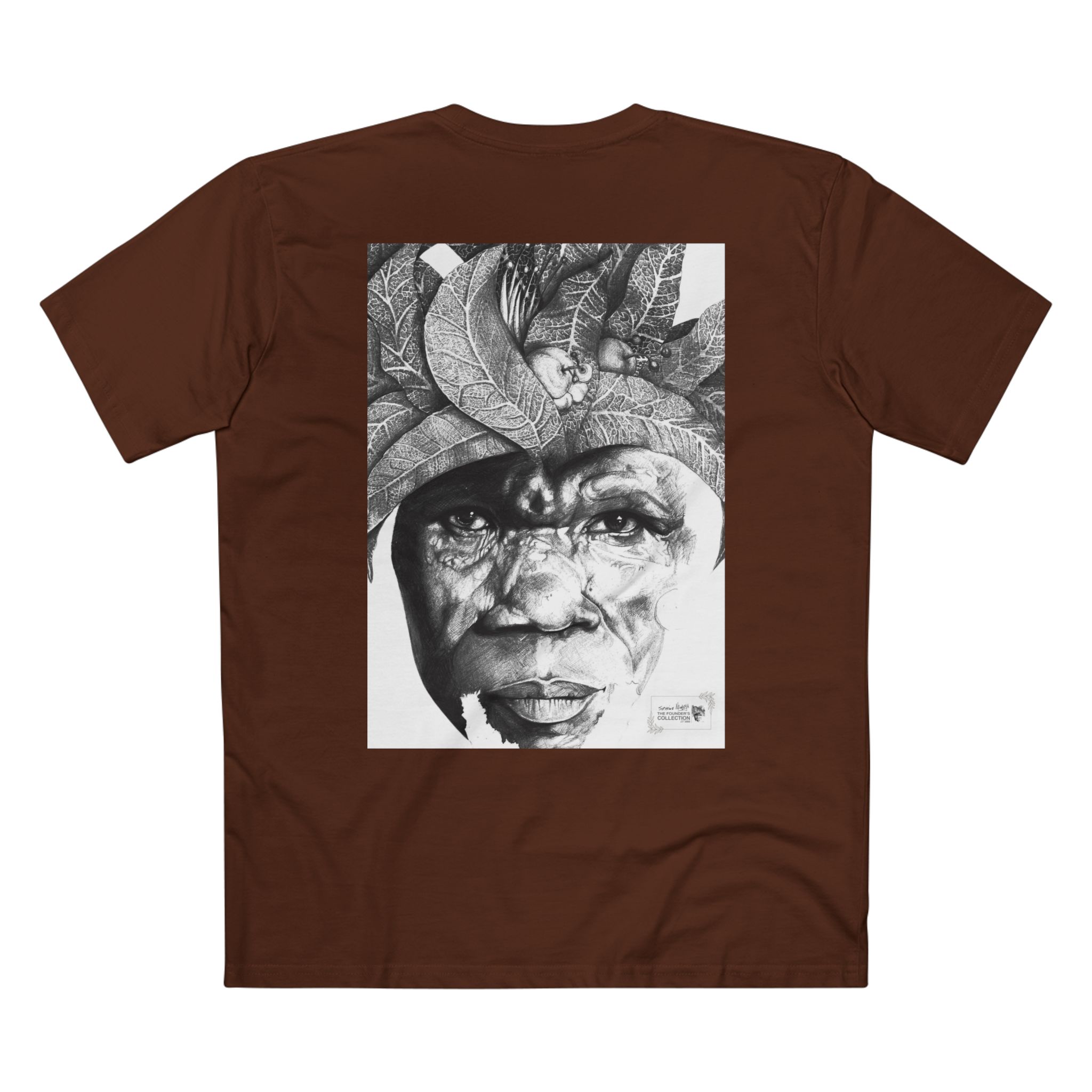Portrait Tee — Monochrome Tribal Face Art Graphic T-Shirt - Image 22