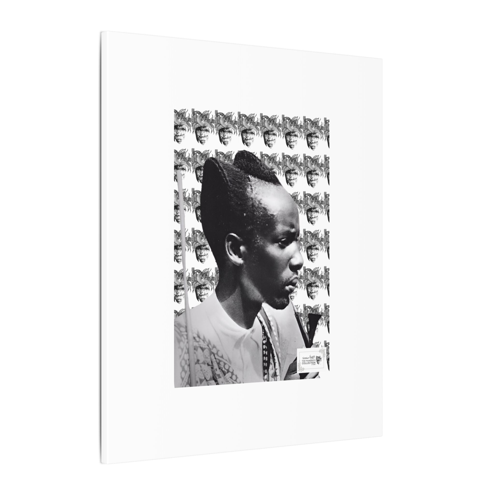 Matte Canvas Print — Black & White Portrait Art (Stretched) - Image 194