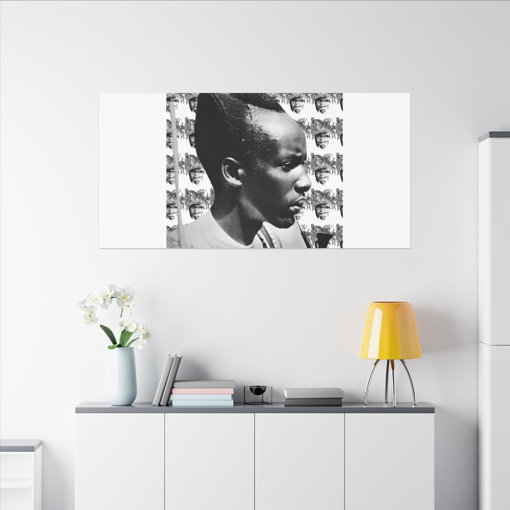 Matte Canvas Print — Black & White Portrait Art (Stretched) - Image 44