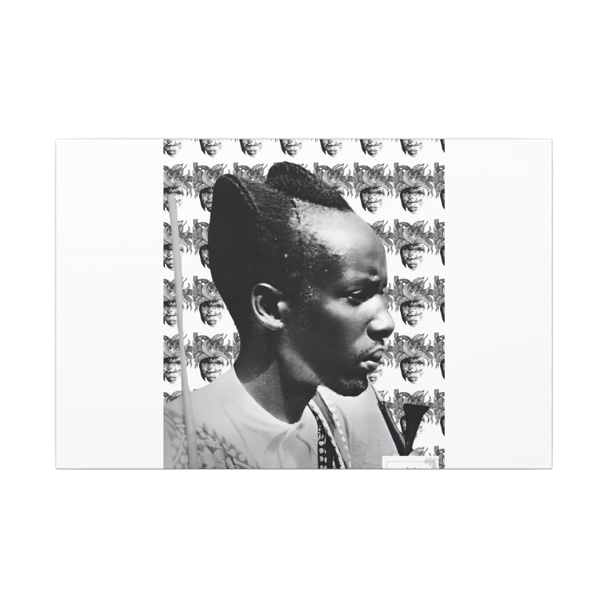 Matte Canvas Print — Black & White Portrait Art (Stretched) - Image 17